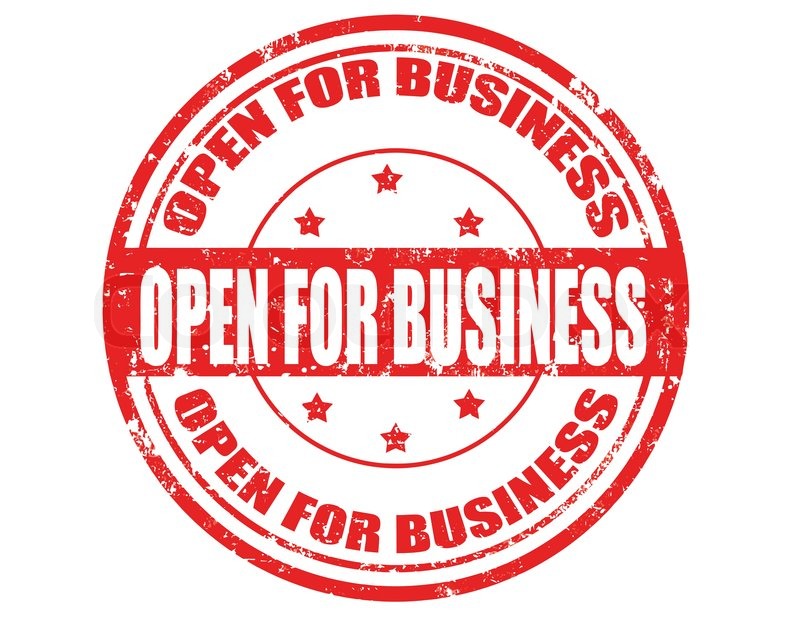 open for business