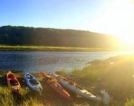 Kayaks on the Sissiboo River