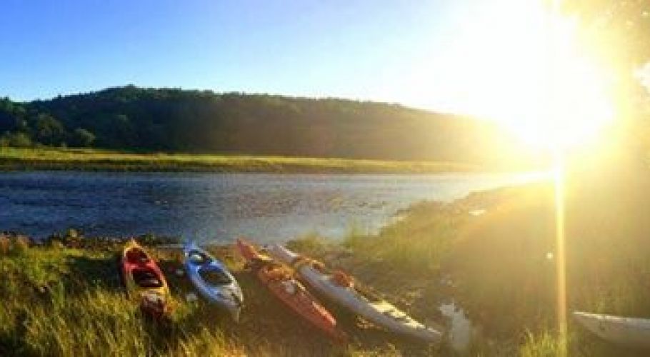 Kayaks on the Sissiboo River