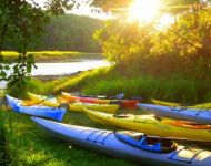 Sunset kayaking on the Sissiboo.  